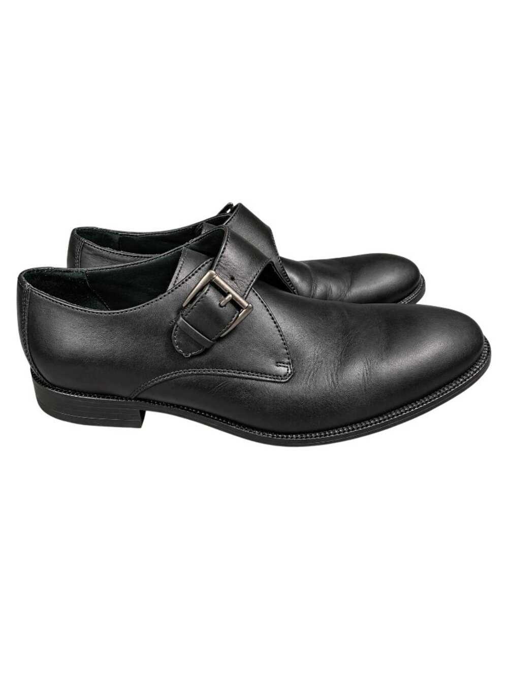 Cole Haan Williams II Black Leather Monk Strap Dress Shoes C11825 Mens Size 9.5